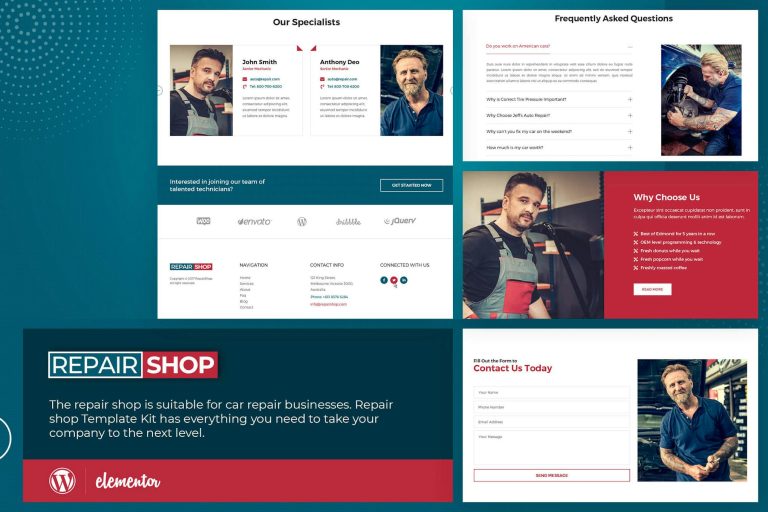 Repair Shop – Template Kit