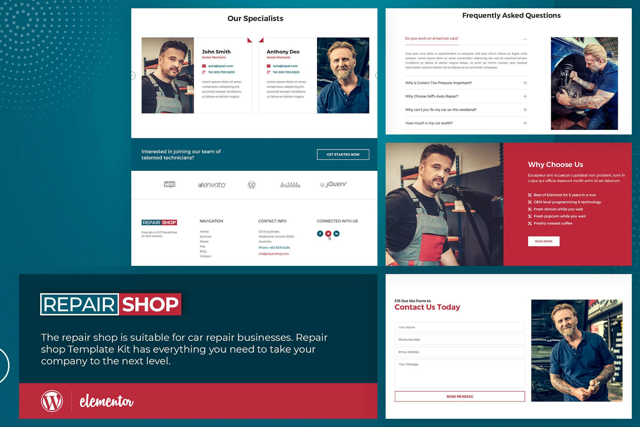 Repair Shop- Template Kit