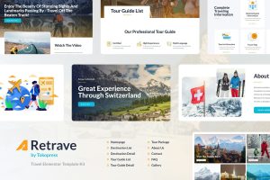 Latravel – Travel and Tour Agency Elementor Template Kit