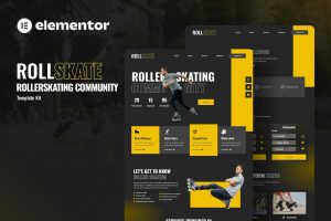 Rollskate – Rollerskating Community Elementor Template Kit