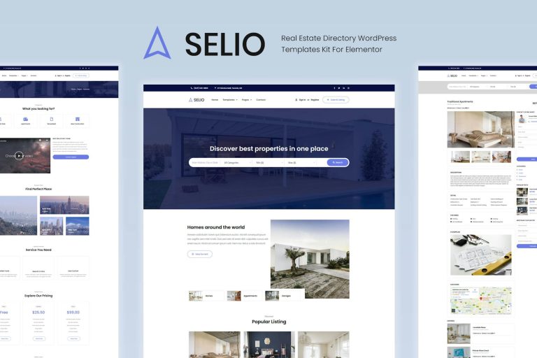 Selio – Real Estate HTML Theme