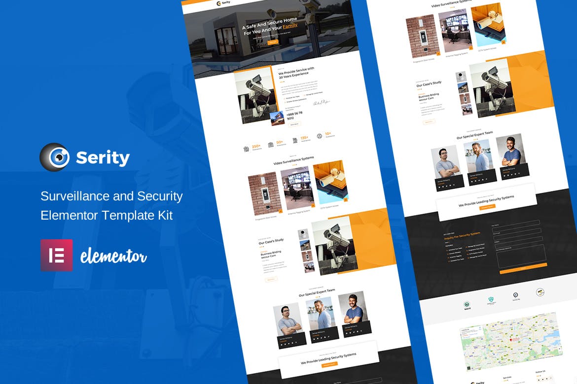 Serity- CCTV and Security Cameras Elementor Template Kit