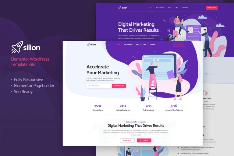 Silion – Digital Marketing Elementor Template Kit