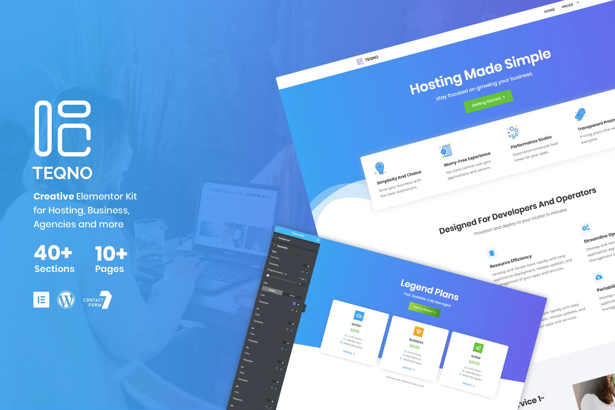 Teqno- Tech Agency Elementor Template Kit
