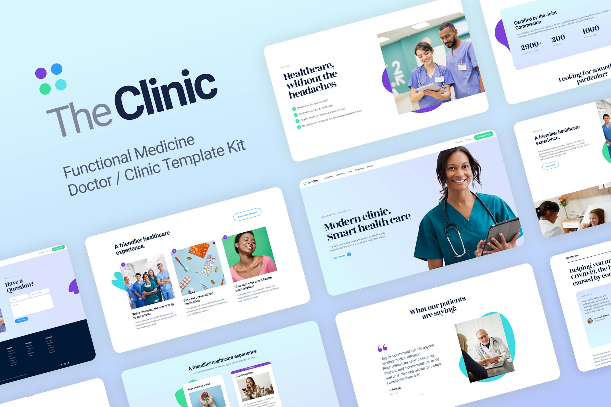 The Clinic- Health and Medical Elementor Template Kit