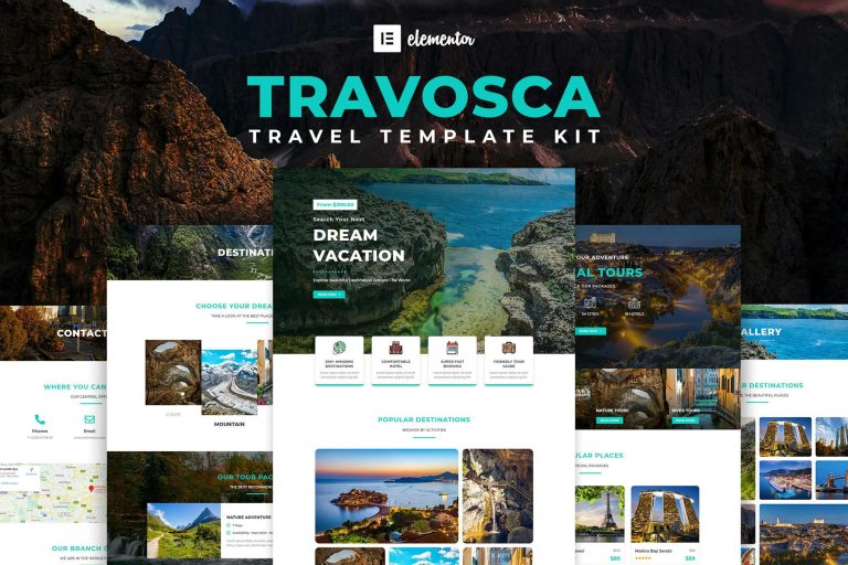 Travosca – Travel Elementor Template Kit