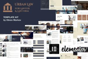 Urban Law – Lawyer & Law Firm Elementor Template Kit