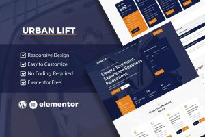 UrbanLift – Moving Company Service Elementor Template Kit