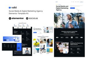 Valid – Social Media & Digital Marketing Agency Elementor Template Kit