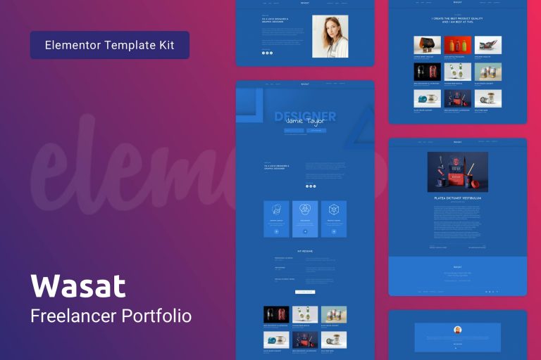 Wasat — Creative Portfolio Elementor Template Kit