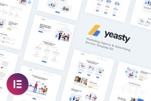 Yeasty – Marketing Agency and Advertising Service Elementor Template Kit