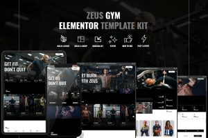 Zeus – Gym & Fitness Elementor Template Kit