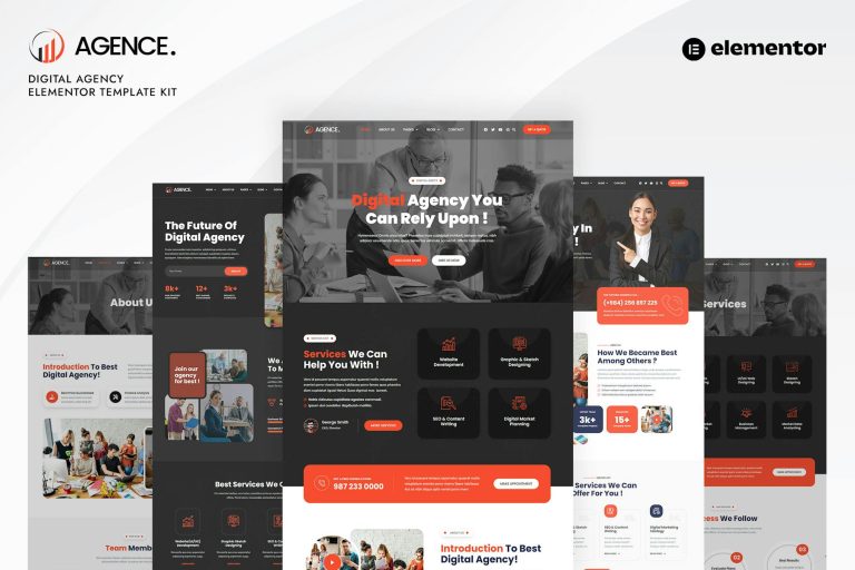 Agence – Digital Agency Elementor Template Kit