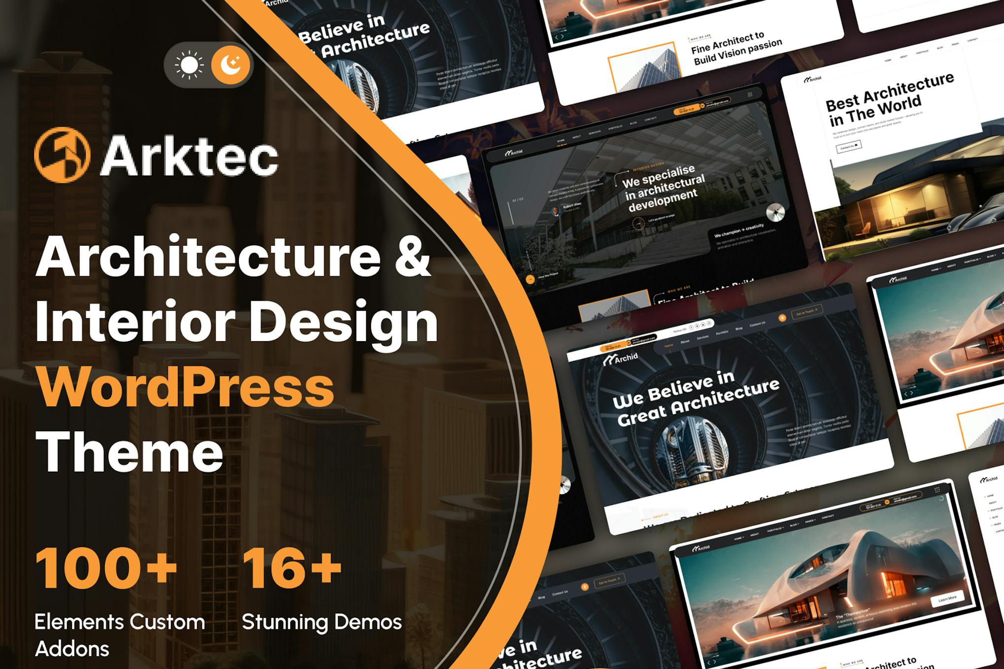 Arktec- Architecture & Interior 1.0 WordPress Theme