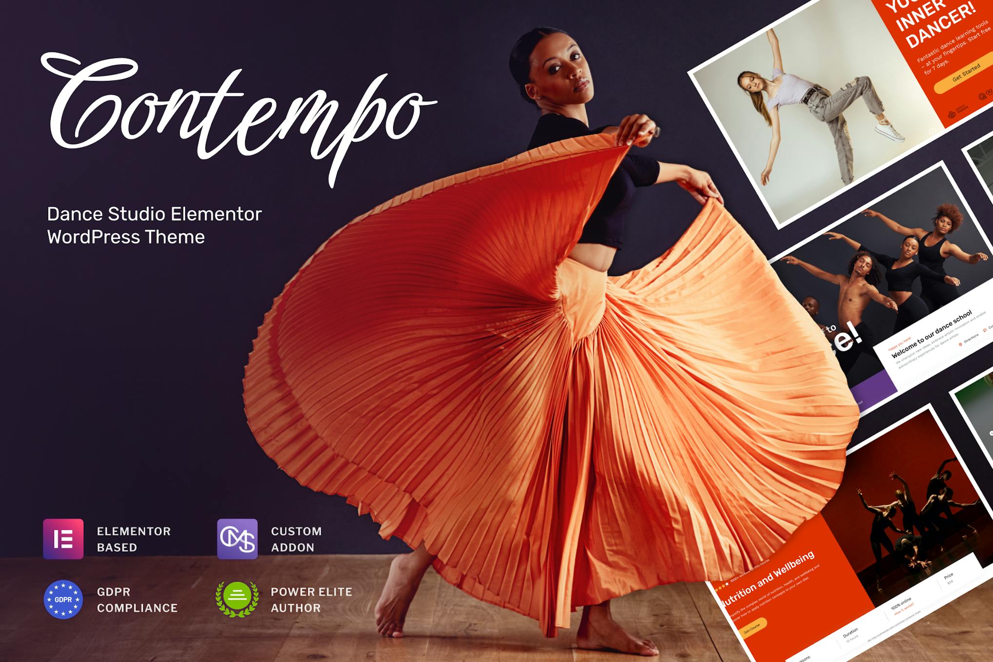 Contempo- Dance School 1.0.13 WordPress Theme
