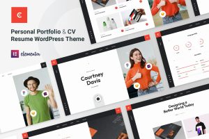 Courtney – Personal Portfolio WordPress Theme