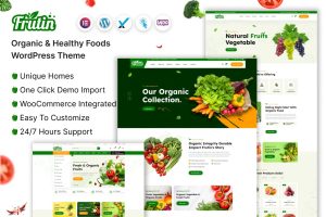 Frutin – Organic & Healthy Food WordPress Theme