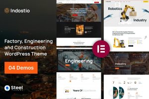 Indostio – Factory & Construction WordPress Theme