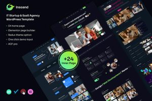 Insoand – IT Startup & SaaS Agency WordPress Theme