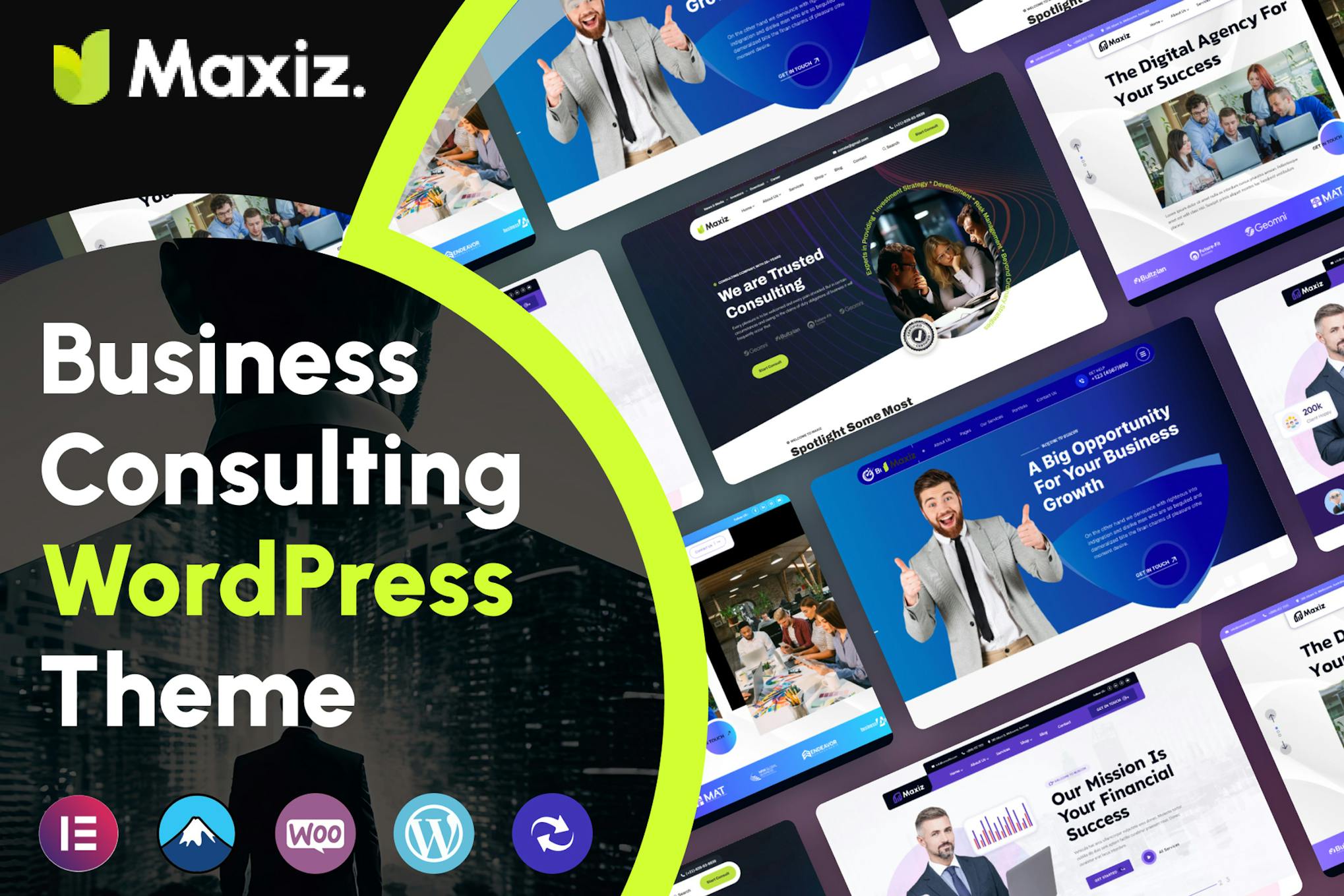 Maxiz- Business Consulting 1.0.1 WordPress Theme