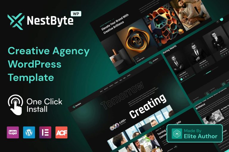 Nestbyte – Creative Agency and Startup WordPress Theme