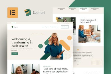 Sepheri - Psychologist Elementor Template Kit