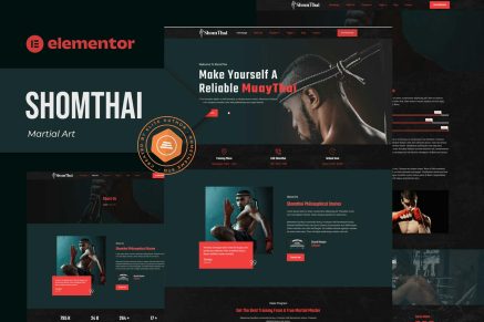 Shomthai - Martial Art Elementor Template Kit