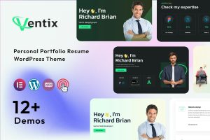 Ventix – Personal Portfolio Resume Theme