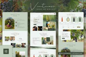 Vintneri – Wine Shop & Winery Elementor Pro Template Kit