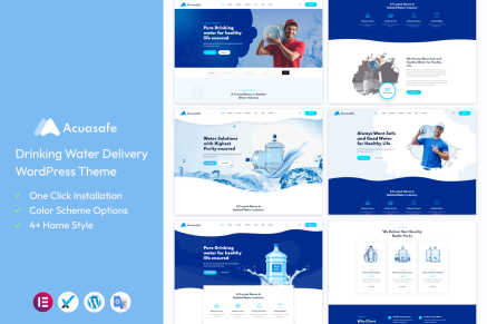 Acuasafe- Drinking Water Delivery 1.0.1 WordPress Theme