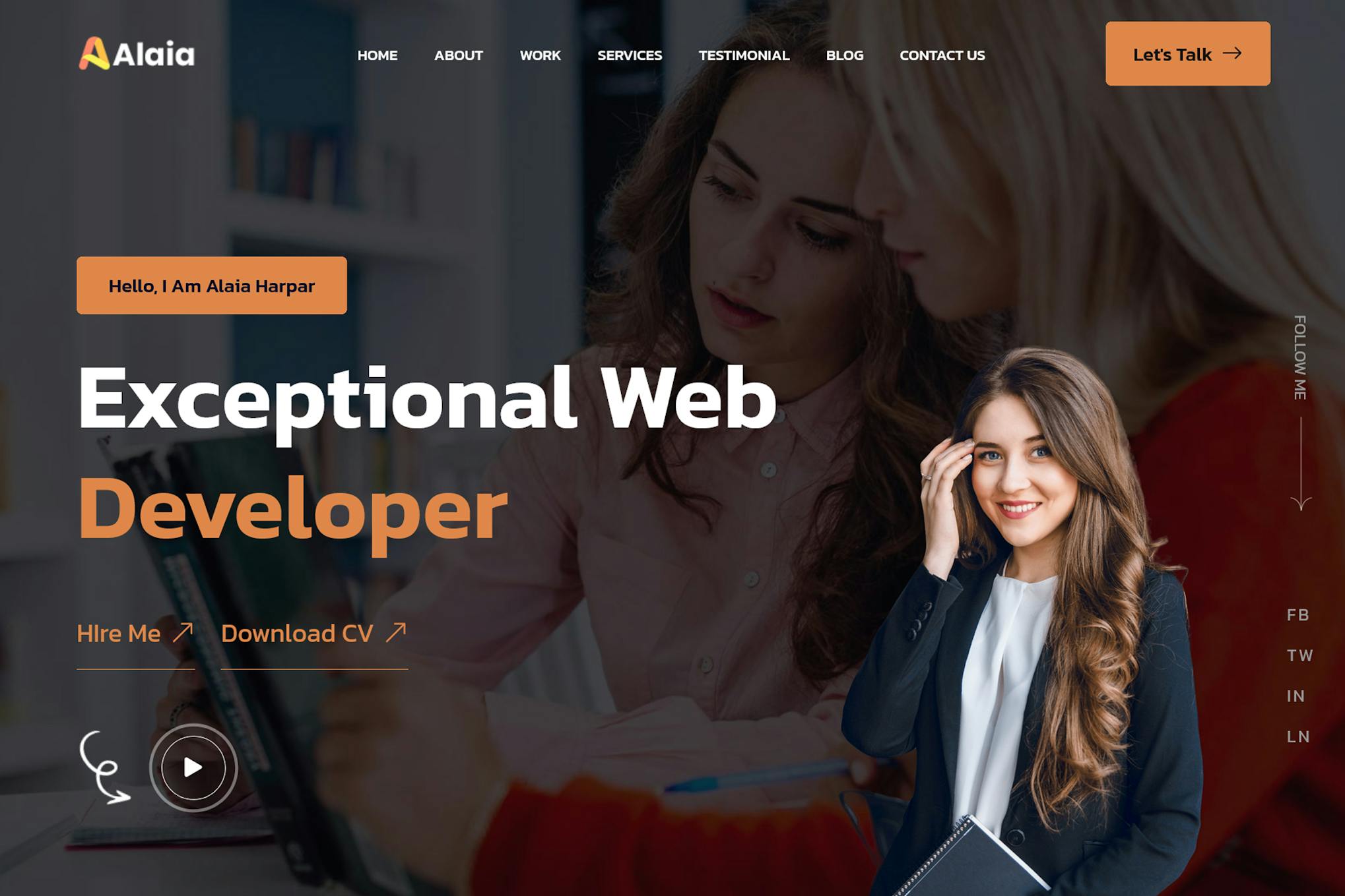 Alaia - Personal Portfolio Template