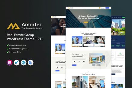 Amortez- Real Estate Group 1.0.1 WordPress Theme