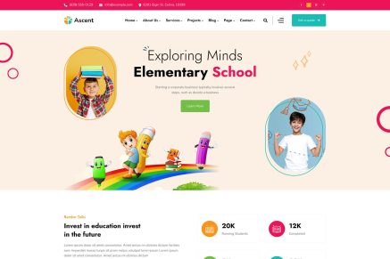 Ascen- Childcare & Kids Education 1.0.0 WordPress Theme