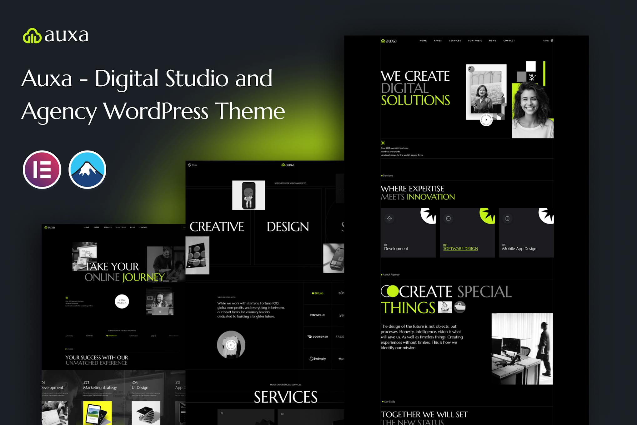 Auxa- Digital Studio and Agency 1.0.0 WordPress Theme