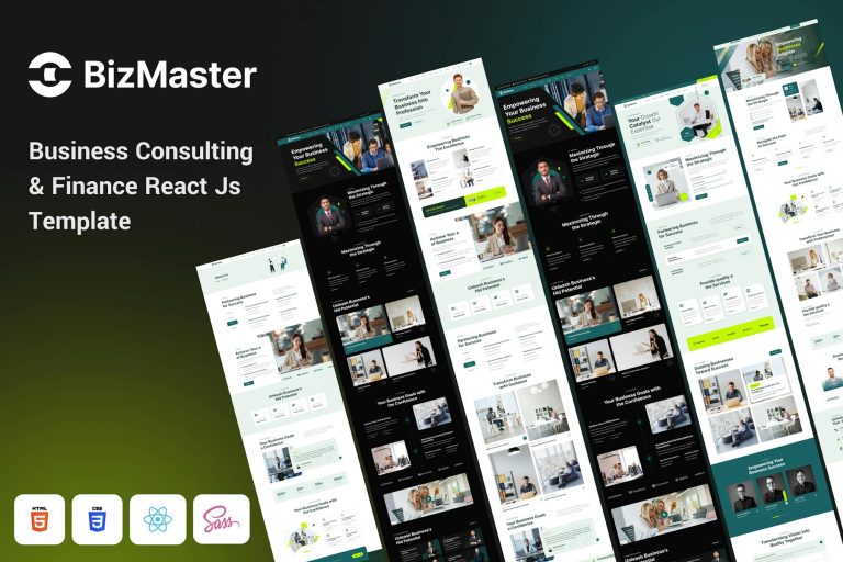 BizMaster – Business Consulting & Finance React Js