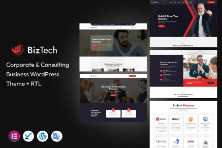 Biztech- Consulting Business 1.0.1 WordPress Theme