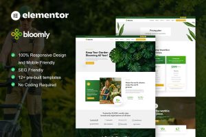 Bloomly – Landscape & Gardening Service Elementor Pro Template Kit