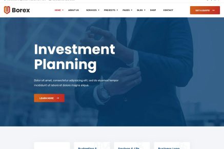 Borex- Business And Finance 1.1.4 WordPress Theme