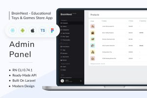 BrainNest – Educational Toys Next JS App