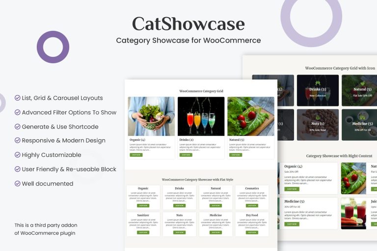 CatShowcase – Category Showcase for WooCommerce