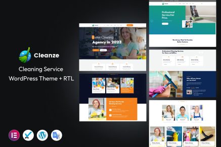 Cleanze- Cleaning Service 1.0.8 WordPress Theme