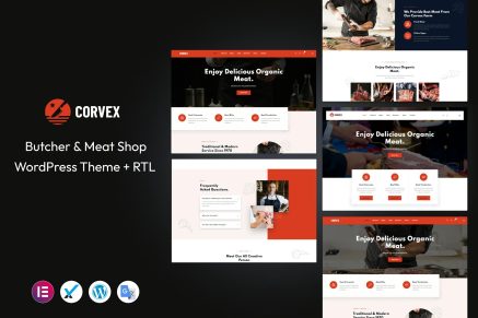 Corvex- Butcher & Meat Shop 1.0.0 WordPress Theme