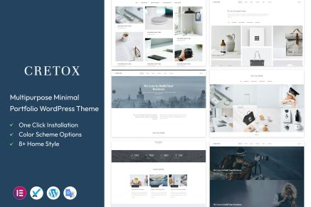 Cretox- Multipurpose Portfolio 3.0.0 WordPress Theme