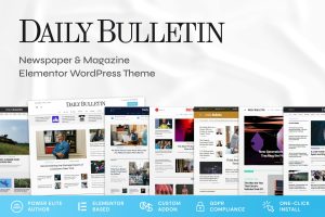 Daily Bulletin – Magazine & Newspaper WordPress Theme