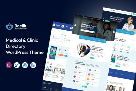 Doclik- Medical Directory 1.0.1 WordPress Theme