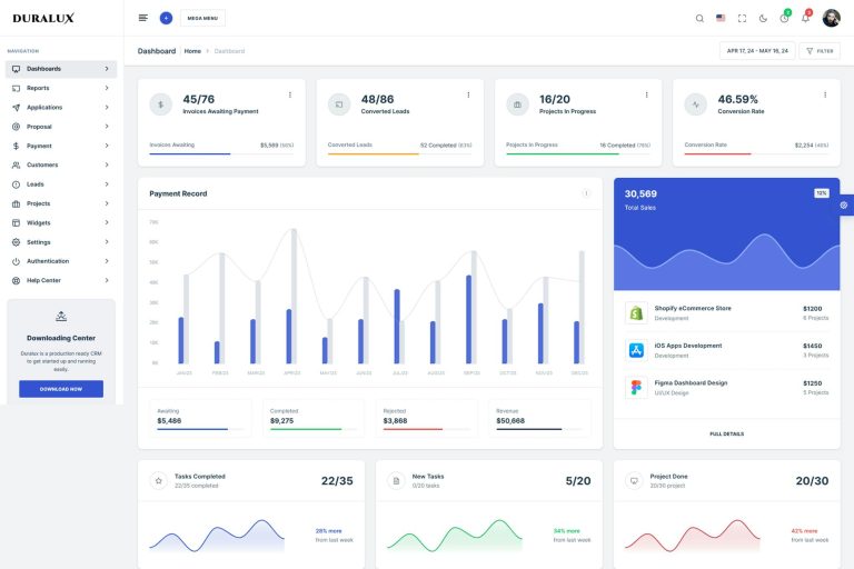 Duralux – PHP Admin & Dashboard Bootstrap Template