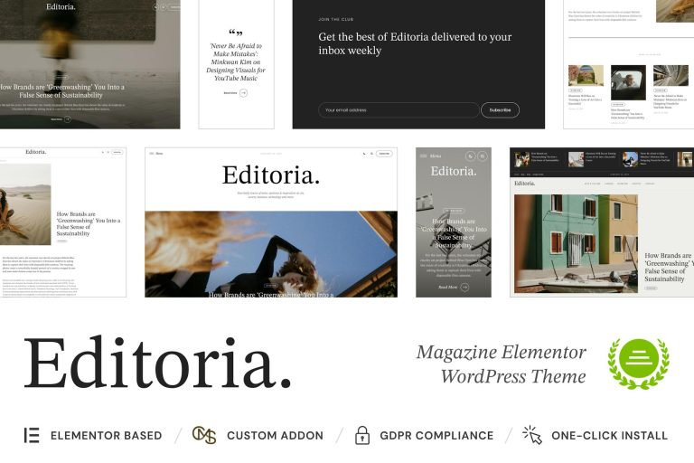 Editoria – Newspaper & Magazine WordPress Theme