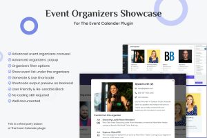 Event Organizers Showcase for The Event Calendar