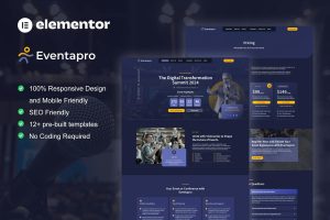 Eventapro – Event & Conference Elementor Pro Template Kit
