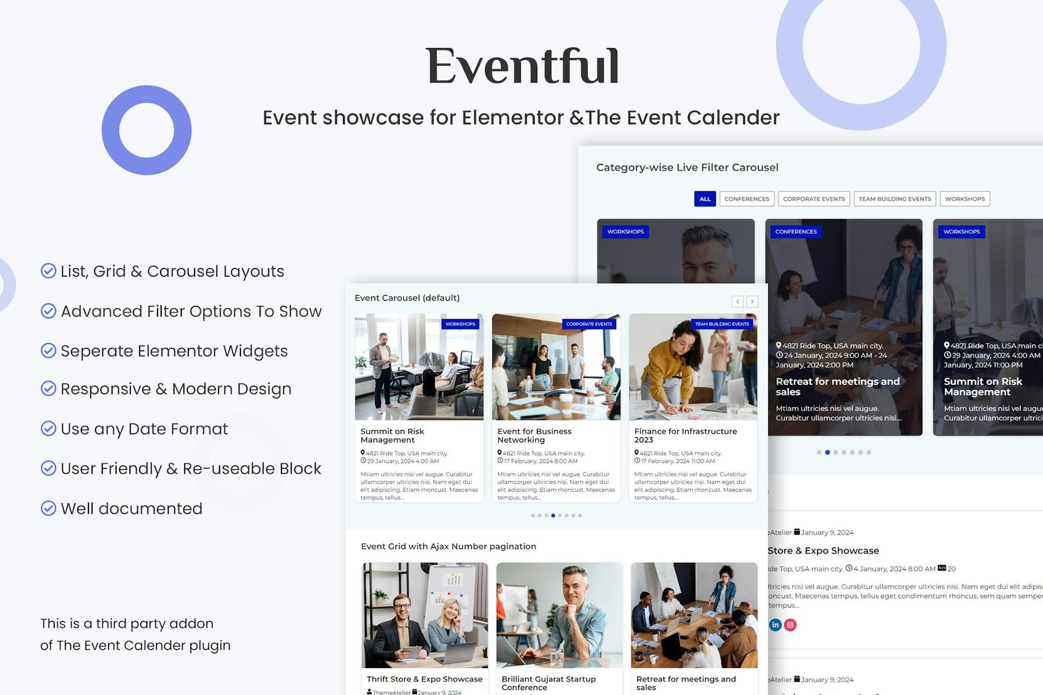 Events Showcase For Elementor And The Events Calen 1.2.2